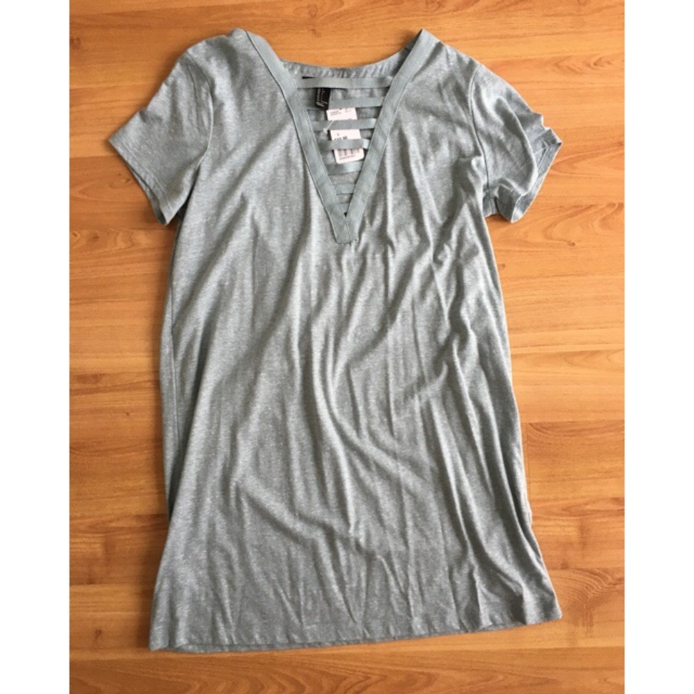 Blue T-shirt dress , never worn with tags